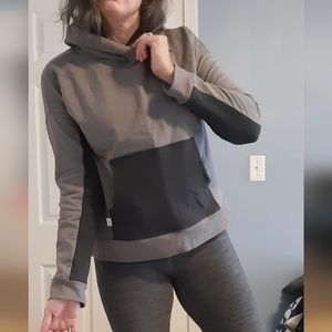UpWest gray pullover hoodie warm L